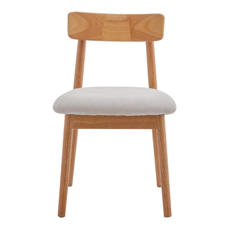 Σετ-4Τεμ.Καρέκλα Tullo pakoworld rubberwood σε φυσική απόχρωση 46x45x78εκ