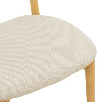 Σετ-4Τεμ.Καρέκλα Tullo pakoworld rubberwood σε φυσική απόχρωση 46x45x78εκ