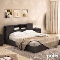 Κρεβάτι OLYMPUS pakoworld χρώμα wenge 160x200εκ