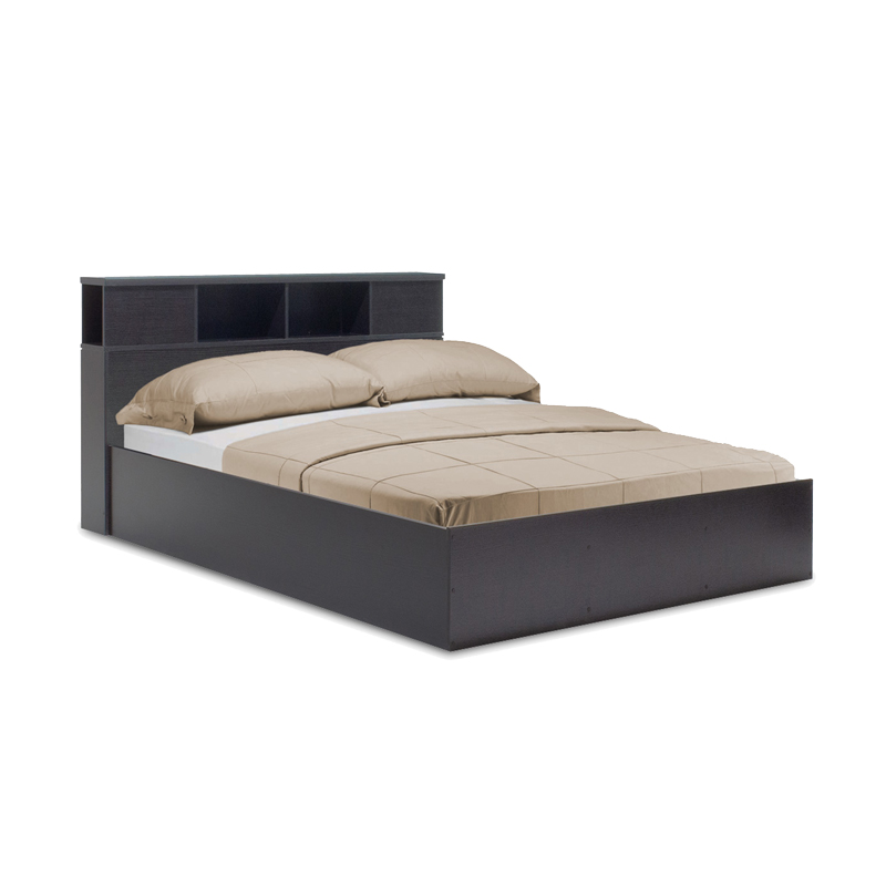 Κρεβάτι OLYMPUS pakoworld σε χρώμα wenge 140x200εκ