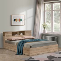 Κρεβάτι OLYMPUS pakoworld σε sonoma απόχρωση 140x200εκ