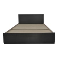 Κρεβάτι Olympus pakoworld με συρτάρι σε wenge απόχρωση 150x200εκ