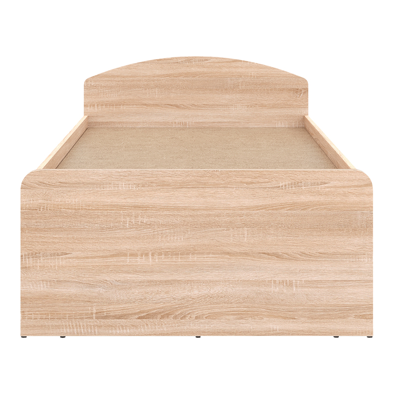 Κρεβάτι Regan pakoworld με συρτάρια σε oak απόχρωση 90x200εκ