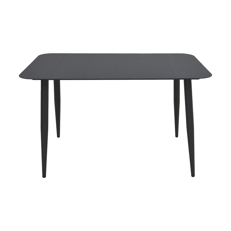 Τραπεζαρία Heven Vista pakoworld σετ 7τεμ μαύρο αλουμίνιο 120x70x72εκ