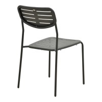 Τραπεζαρία Moraja Deraby Ι pakoworld σετ 5τεμ μαύρο μέταλλο 140x80x72εκ