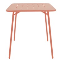 Τραπεζαρία Moraja Federal pakoworld σετ 3τεμ terracotta μέταλλο 70x70x73εκ