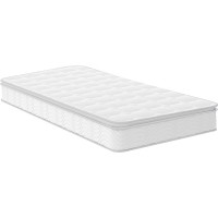 Κρεβάτι με στρώμα Mago-Perfecto pakoworld ύφασμα εκρού 100x200εκ