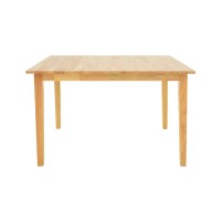 Τραπεζαρία Dallan Country pakoworld 5τεμ σε φυσική απόχρωση rubberwood 120-150x80x74εκ