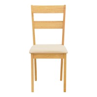 Τραπεζαρία Dallan Country pakoworld 7τεμ σε φυσική απόχρωση rubberwood 120-150x80x74εκ