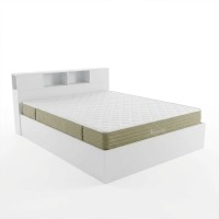 Κρεβάτι με στρώμα Olympus Nemesis pakoworld λευκό 160x200εκ