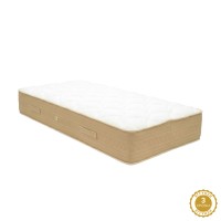 Κρεβάτι με στρώμα Athos Sleepy pakoworld λευκό 90x190εκ