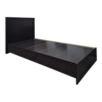 Κρεβάτι με στρώμα Athos Sleepy pakoworld wenge 90x190εκ