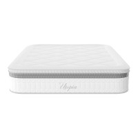 Κρεβάτι με στρώμα Olympus Utopia pakoworld λευκό 160x200εκ