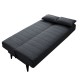 Kαναπές κρεβάτι Ege pakoworld 3θέσιος ύφασμα ανθρακί 180x75x86εκ