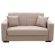 Kαναπές κρεβάτι Vox pakoworld 2θέσιος ύφασμα μπεζ 148x77x80εκ