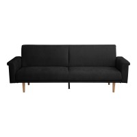 Καναπες-κρεβάτι Flexo pakoworld υφασμα ανθρακί 220x84.5x82εκ