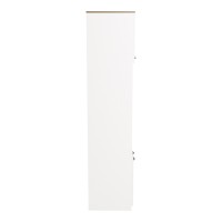 Ντουλάπα κουζίνας Rowan pakoworld σε λευκή-sonoma απόχρωση 60x42x182εκ