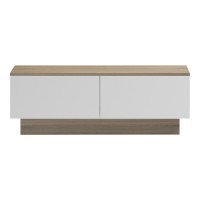 Τραπέζι σαλονιού Winey pakoworld σε sonoma-λευκή απόχρωση 90x60x31.5εκ