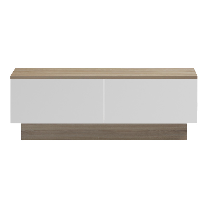 Τραπέζι σαλονιού Winey pakoworld σε sonoma-λευκή απόχρωση 90x60x31.5εκ