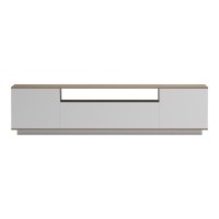 Έπιπλο τηλεόρασης Winey pakoworld σε sonoma-λευκή απόχρωση 180x44.5x44.5εκ