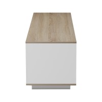 Έπιπλο τηλεόρασης Winey pakoworld σε sonoma-λευκή απόχρωση 180x44.5x44.5εκ