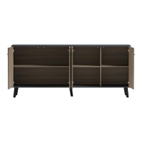 Μπουφές Tuscany pakoworld sonoma-ανθρακί 180x40x78.6εκ