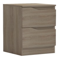 Κομοδίνο Verena pakoworld sonoma 40x40x50εκ