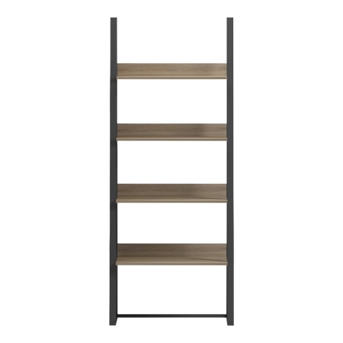 Βιβλιοθήκη-Ραφιέρα Alfa pakoworld sonoma-μαύρο μέταλλο 75x36x185εκ