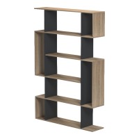 Βιβλιοθήκη Mito pakoworld sonoma-ανθρακί 108.5x25x161εκ