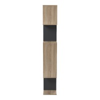 Βιβλιοθήκη Mito pakoworld sonoma-ανθρακί 108.5x25x161εκ