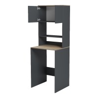 Έπιπλο πλυντηρίου Chaxe pakoworld ανθρακί-sonoma 65x32.5x183.6εκ