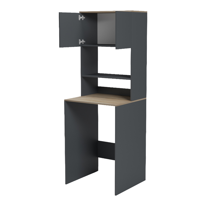 Έπιπλο πλυντηρίου Chaxe pakoworld ανθρακί-sonoma 65x32.5x183.6εκ
