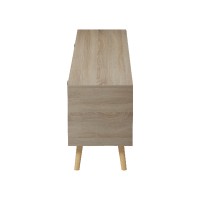 Έπιπλο τηλεόρασης Gorna pakoworld sonoma-ανθρακί 180x35x48.6εκ