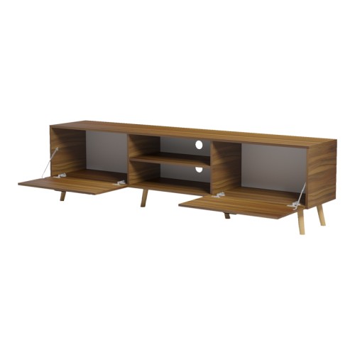 Έπιπλο τηλεόρασης Gorna pakoworld καρυδί 180x35x48.6εκ