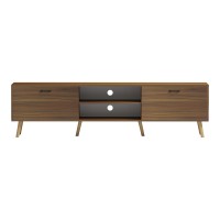 Έπιπλο τηλεόρασης Gorna pakoworld καρυδί 180x35x48.6εκ