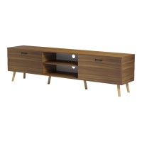 Έπιπλο τηλεόρασης Gorna pakoworld καρυδί 180x35x48.6εκ