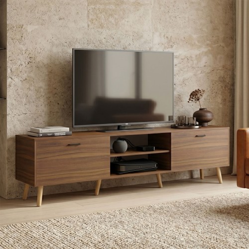 Έπιπλο τηλεόρασης Gorna pakoworld καρυδί 180x35x48.6εκ