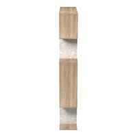 Βιβλιοθήκη Mito pakoworld sonoma - μπεζ μαρμάρου 108.5x25x161εκ