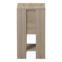 Κομοδίνο Reppo pakoworld sonoma-ανθρακί 30x30x55εκ