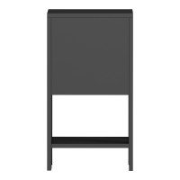 Κομοδίνο Reppo pakoworld μαύρο 30x30x55εκ