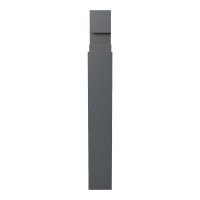 Βιβλιοθήκη Manco pakoworld ανθρακί 122x25.5x188εκ