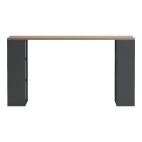 Γραφείο εργασίας Praga pakoworld ανθρακί- sonoma 140x60x75εκ