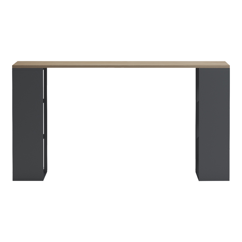 Γραφείο εργασίας Praga pakoworld ανθρακί- sonoma 140x60x75εκ