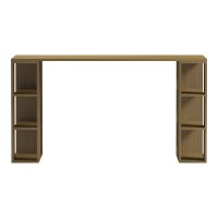 Γραφείο εργασίας Praga pakoworld σε ανοιχτό καρυδί 140x60x75εκ