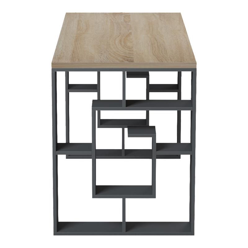 Γραφείο εργασίας Lovet pakoworld ανθρακί-sonoma 140x60x72εκ