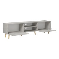 Έπιπλο τηλεόρασης Gorna pakoworld μπεζ εφέ μαρμάρου 180x35x48.6εκ