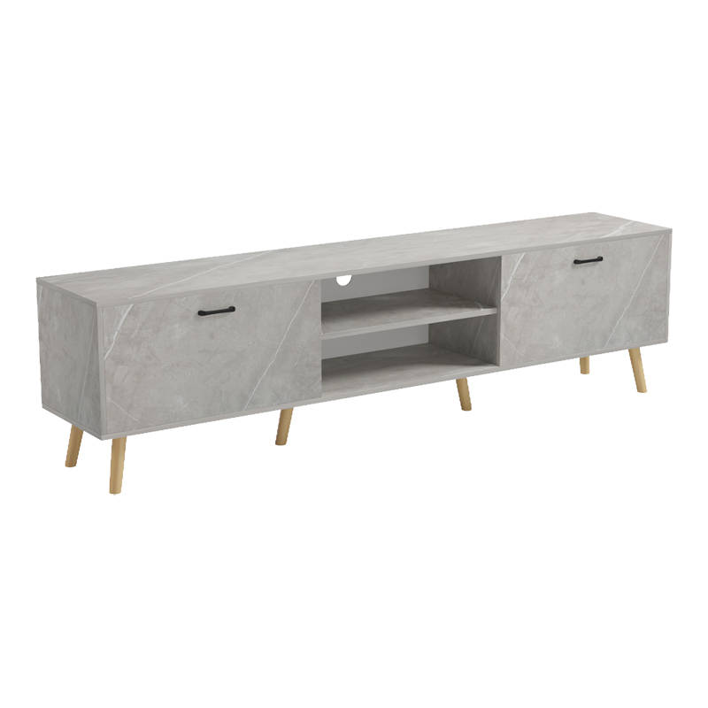 Έπιπλο τηλεόρασης Gorna pakoworld μπεζ εφέ μαρμάρου 180x35x48.6εκ