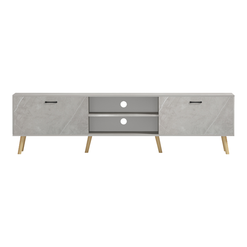 Έπιπλο τηλεόρασης Gorna pakoworld μπεζ εφέ μαρμάρου 180x35x48.6εκ