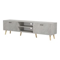Έπιπλο τηλεόρασης Gorna pakoworld μπεζ εφέ μαρμάρου 180x35x48.6εκ
