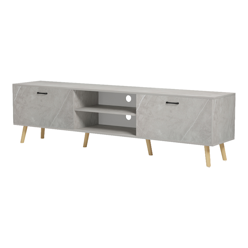Έπιπλο τηλεόρασης Gorna pakoworld μπεζ εφέ μαρμάρου 180x35x48.6εκ